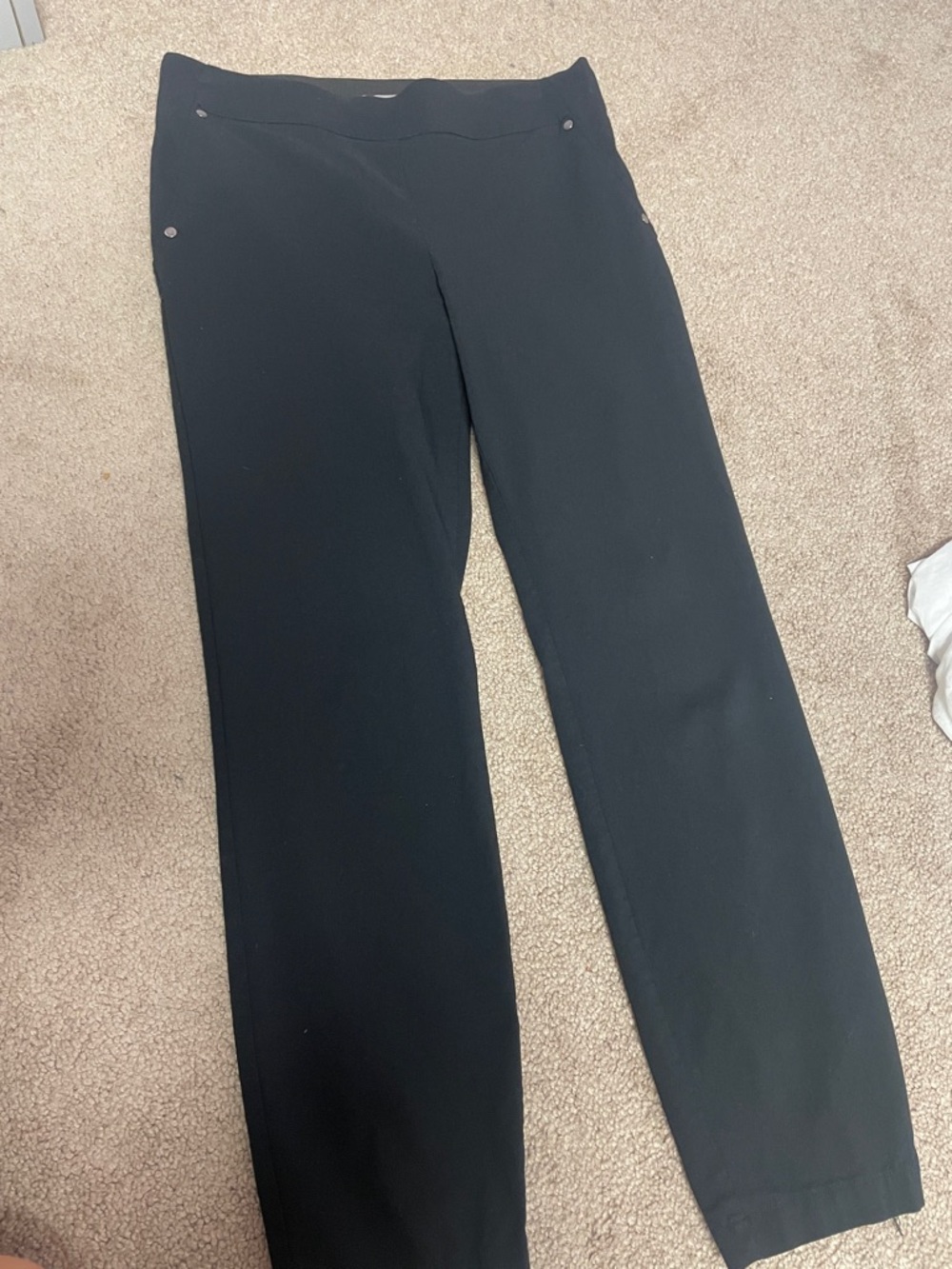Maurices Black Pull-On Stretch Pants